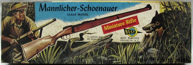 Best 1/3 Mannlicher-Schoenauer Sporting Carbine Improved Model 1952 - 1/3 Scale Rifle, G52-149 plastic model kit